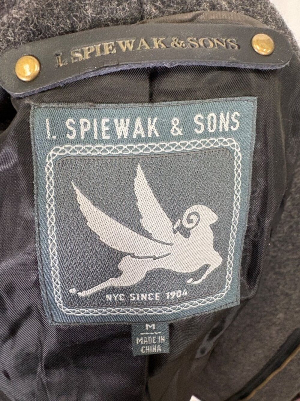 Spiewak & Sons Gray Wool Mid Length Fitted Toggle Duffle Coat Size Medium - Picture 9 of 10